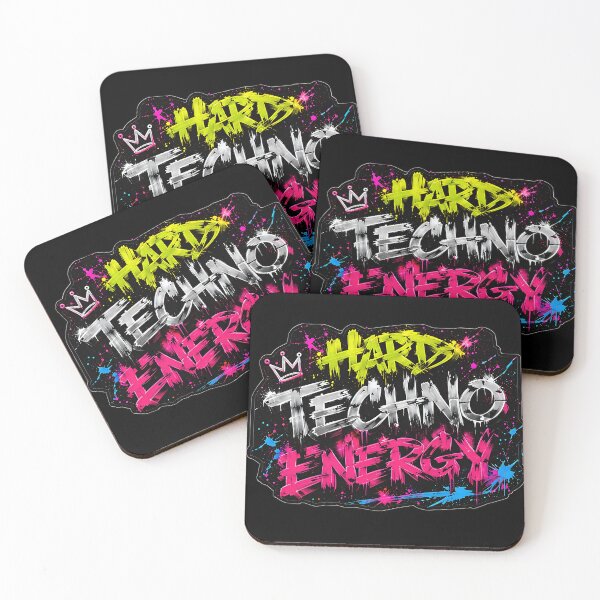 Item preview, Hardcore Techno Energy – Neon Graffiti Rave Design designed and sold by RH Design Lab.
