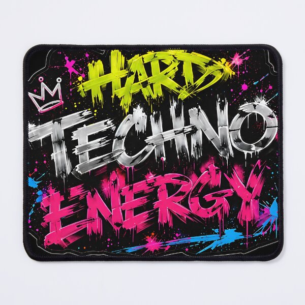 Item preview, Hardcore Techno Energy – Neon Graffiti Rave Design designed and sold by RH Design Lab.