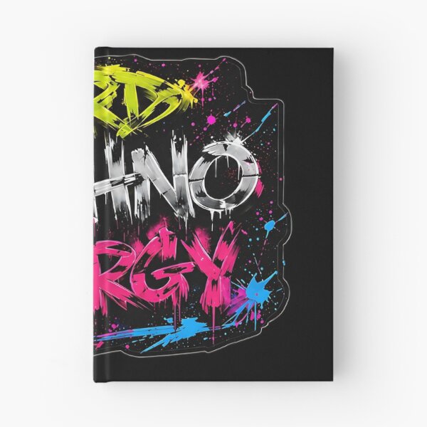 Item preview, Hardcore Techno Energy – Neon Graffiti Rave Design designed and sold by RH Design Lab.