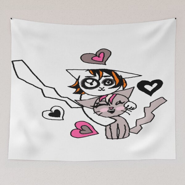 Item preview, Adorable Emo Kitty Couple designed and sold by Rainbowland123.