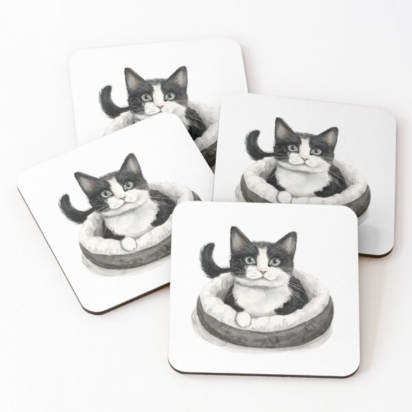 Item preview, Cat | Black & White Cat | Minimal Pet Aesthetic Art designed and sold by Mandayartstudio.