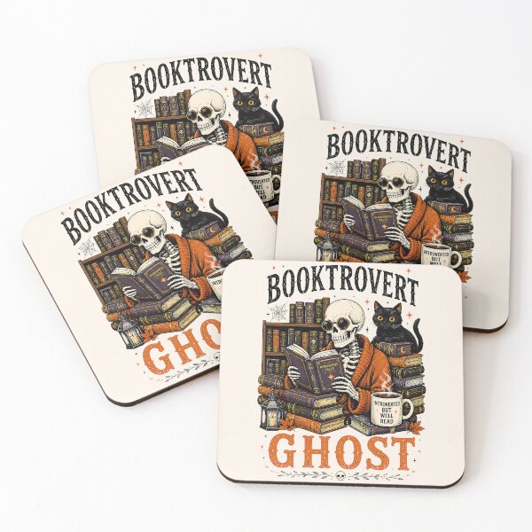 Item preview, Funny Halloween Booktrovert Ghost - Introverted But Well Read designed and sold by legendaryskins.