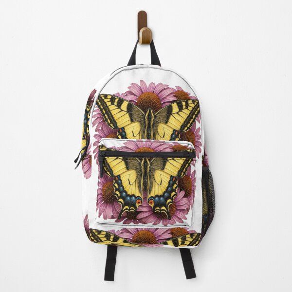 Item preview, Vintage Monarch Butterfly & Purple Coneflower Botanical Art Print designed and sold by El-RoiDesigns.