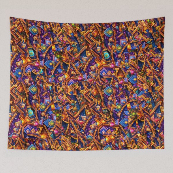 Item preview, Explosión geométrica de color en el mosaico designed and sold by Sigtrix.