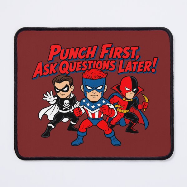 Item preview, Punch First, Ask Questions Later! | Golden Age Public Domain Superheroes designed and sold by VoglR.