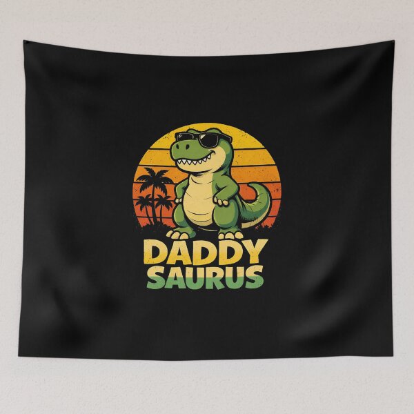 Item preview, Daddysaurus Retro Dinosaur Dad designed and sold by DariaOltes.