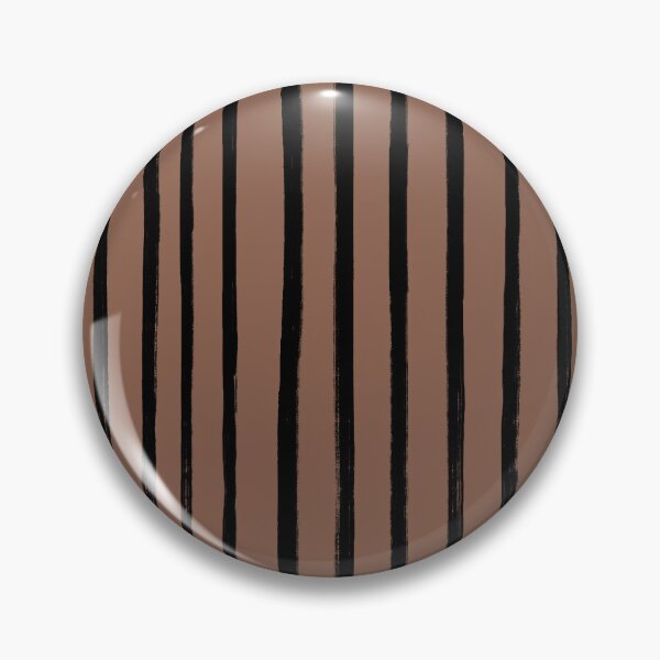 Item preview, Brown with Black Stroke Stripes Pattern designed and sold by OneThreeSix.