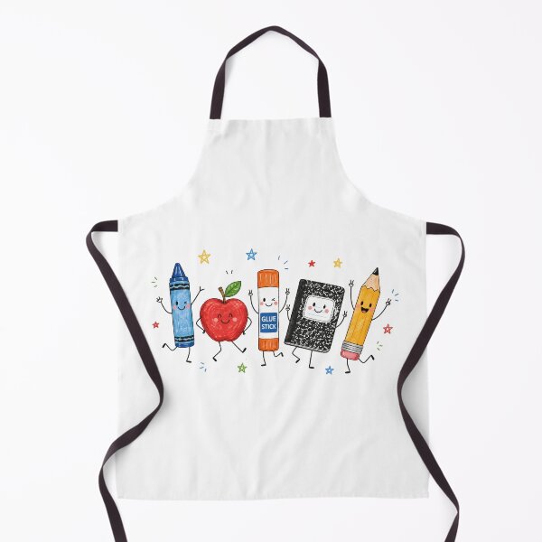 Item preview, Cute Hand-Drawn School Supplies Squad designed and sold by MAXIZPRINT.