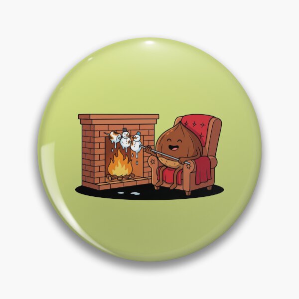 Item preview, Cute Chestnut Roasting Snowmen By Fireplace designed and sold by Rare By Hero.