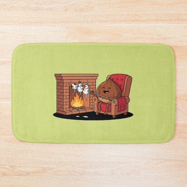 Item preview, Cute Chestnut Roasting Snowmen By Fireplace designed and sold by Rare By Hero.