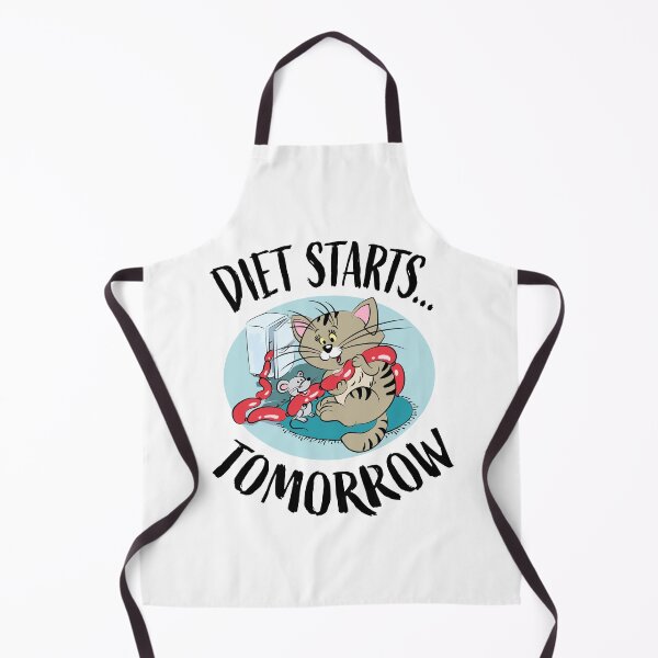 Item preview, Diet Starts Tomorrow Funny Cat and Mouse designed and sold by Ekaterina  Biserova.