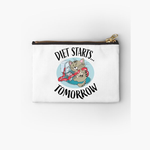 Item preview, Diet Starts Tomorrow Funny Cat and Mouse designed and sold by Ekaterina  Biserova.