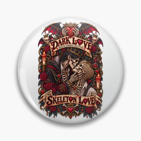 Item preview, DARK LOVE ❤️ - MONSTER ROMANCE COLLETION - SKELETON LOVE - GAY PRIDE designed and sold by WheelieGdArt.