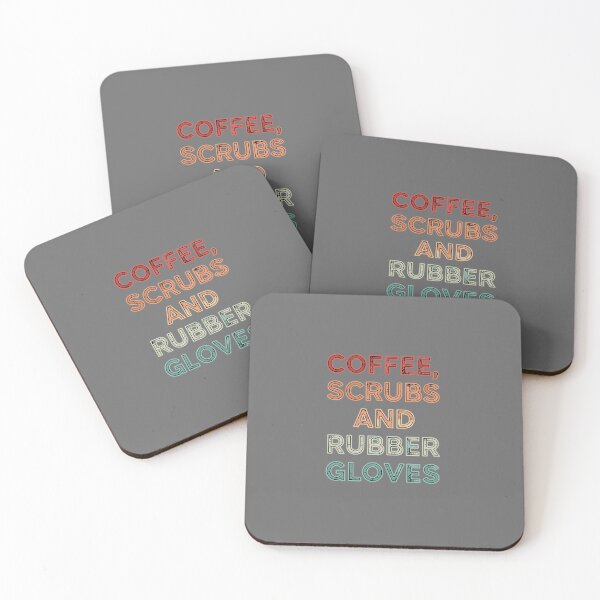 Item preview, Coffee, Scrubs And Rubber Gloves Nurse Doctor Medical Professional Healthcare Worker designed and sold by SofiBlair.