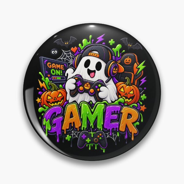 Item preview, Gamer Halloween Gamer Gift Cute Ghost Controller Style designed and sold by Corvoria.