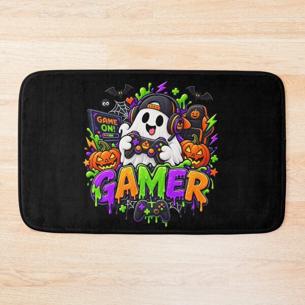 Artikelvorschau, Halloween-Geschenk für Gamer: Niedliches Geister-Controller-Design entworfen und verkauft von Corvoria.
