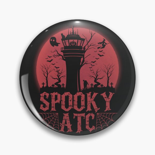 Item preview, Halloween Spooky Air Traffic Controller Red Moon designed and sold by legendaryskins.