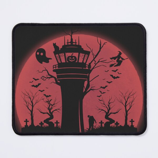 Item preview, Halloween Spooky Air Traffic Controller Red Moon designed and sold by legendaryskins.