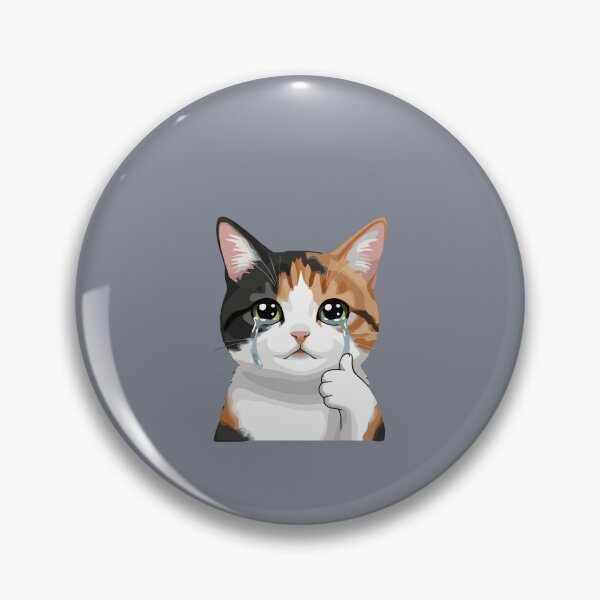 Item preview, Crying Cat Thumbs Up Meme Cat Lover designed and sold by SofiBlair.