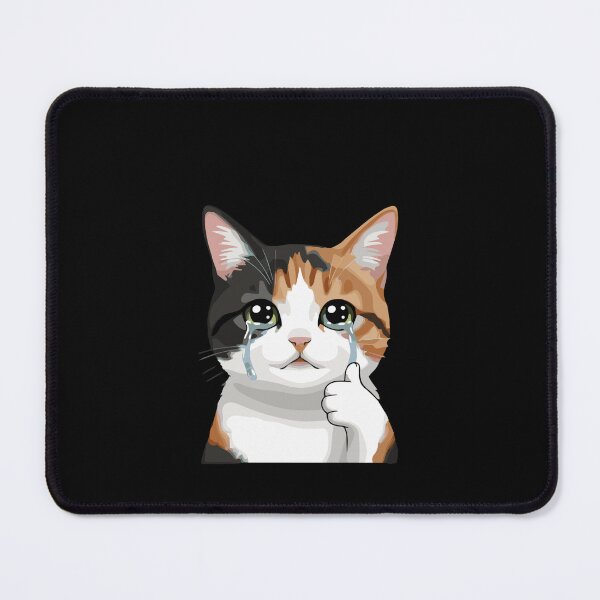 Item preview, Crying Cat Thumbs Up Meme Cat Lover designed and sold by SofiBlair.