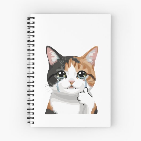 Item preview, Crying Cat Thumbs Up Meme Cat Lover designed and sold by SofiBlair.