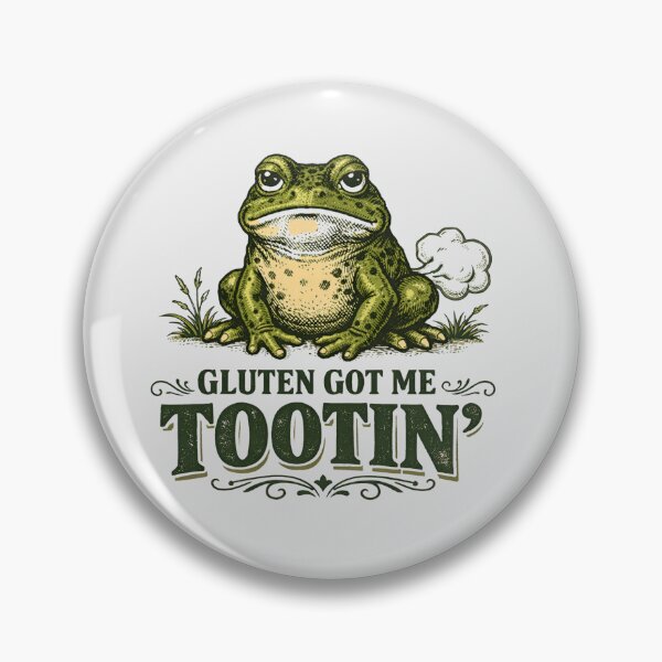 Item preview, Gluten Got Me Tootin’ Frog designed and sold by DariaOltes.
