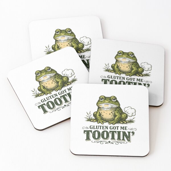 Item preview, Gluten Got Me Tootin’ Frog designed and sold by DariaOltes.