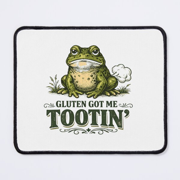 Item preview, Gluten Got Me Tootin’ Frog designed and sold by DariaOltes.