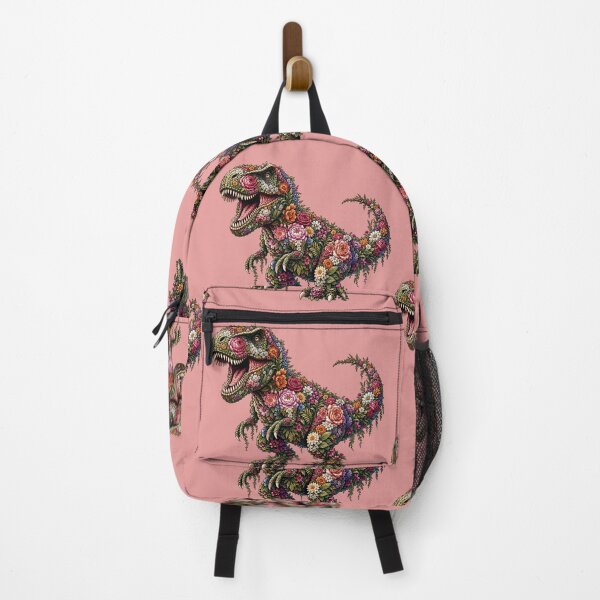 Item preview, T Rex Dinosaur Made of Flowers designed and sold by cbfineart.