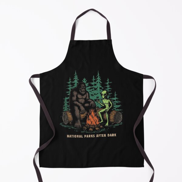 Item preview, National Parks After Dark – Funny Bigfoot Alien Camping designed and sold by roartusa.
