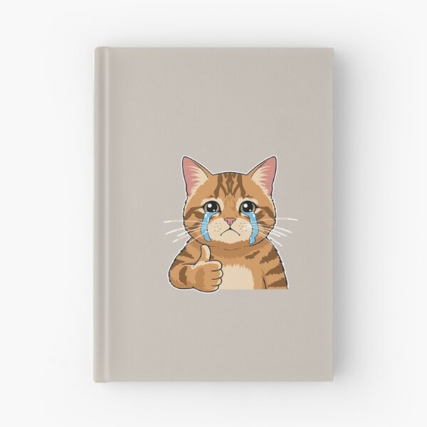 Item preview, Crying Cat Thumbs Up Pet Owner Feline Lover Humor designed and sold by SofiBlair.