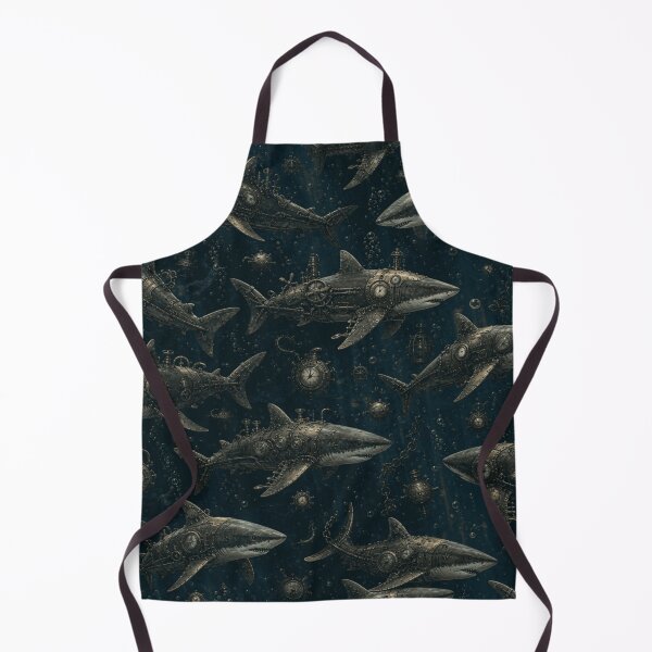 Item preview, Steampunk Shark Tearing Through Shirt designed and sold by cbfineart.
