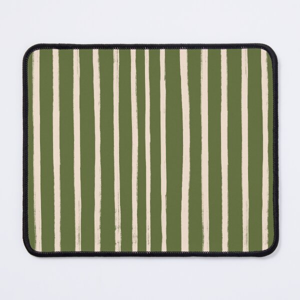 Item preview, Green with Beige Stroke Stripes Pattern designed and sold by OneThreeSix.