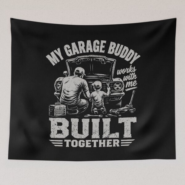 Item preview, Father and son garage buddy design for car lovers designed and sold by rafaeltto.