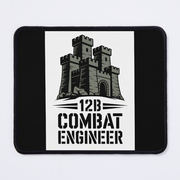 Item preview, 12B Combat Engineer — Classic Castle Tower Emblem U.S. Army MOS Military Engineering Graphic designed and sold by GFamilyC.