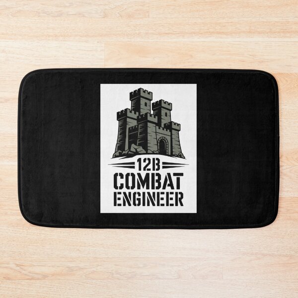 Item preview, 12B Combat Engineer — Classic Castle Tower Emblem U.S. Army MOS Military Engineering Graphic designed and sold by GFamilyC.