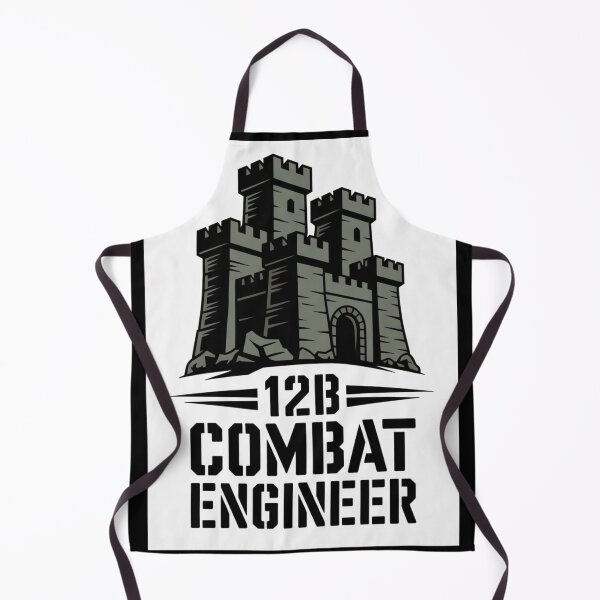 Item preview, 12B Combat Engineer — Classic Castle Tower Emblem U.S. Army MOS Military Engineering Graphic designed and sold by GFamilyC.