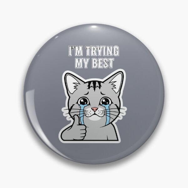 Item preview, I'm Trying My Best Overwhelmed Cat Funny Relatable Mood designed and sold by SofiBlair.