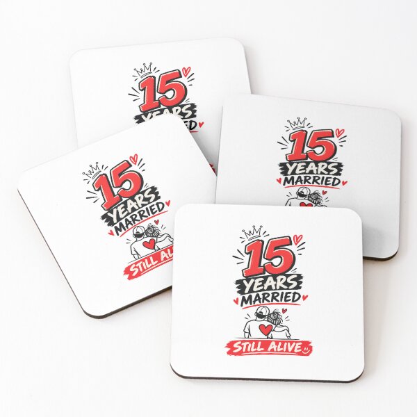 Item preview, 15 Years Married Still Alive Funny Husband Wife designed and sold by AnnSign.