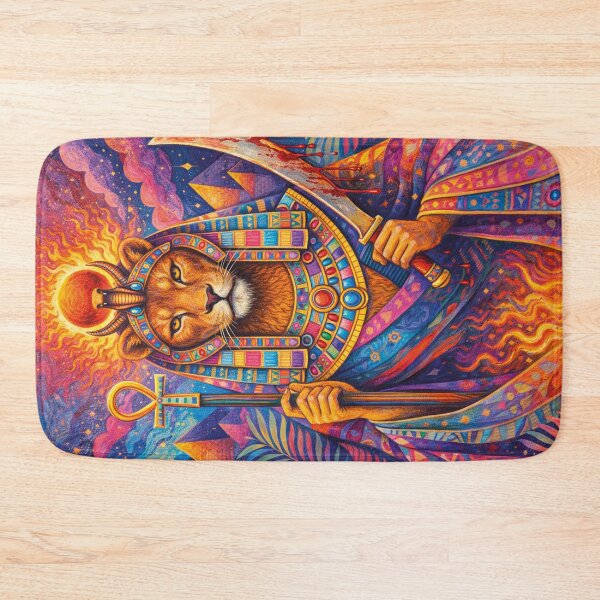 Item preview, Sekhmet – Egyptian Warrior Goddess Painting designed and sold by GalleryKauffeld.