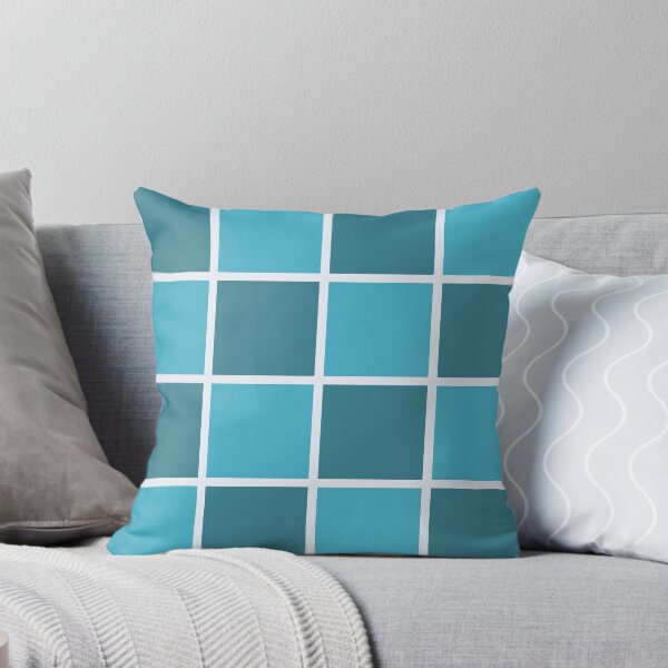 Item preview, Teal & Blue Grid designed and sold by SmallDart Creations.