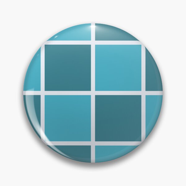 Item preview, Teal & Blue Grid designed and sold by SmallDart Creations.