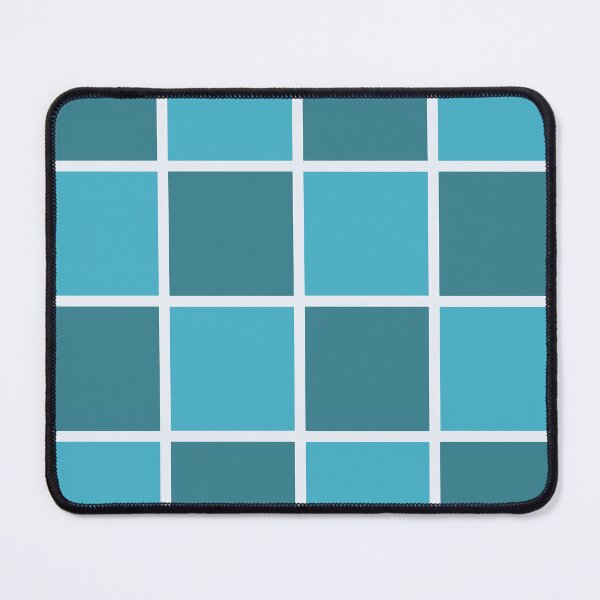 Item preview, Teal & Blue Grid designed and sold by SmallDart Creations.