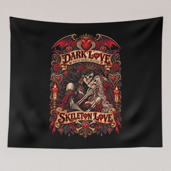 Item preview, DARK LOVE ❤️ - MONSTER ROMANCE COLLETION -  SKELETON LOVE - LESBIAN PRIDE v2 designed and sold by WheelieGdArt.