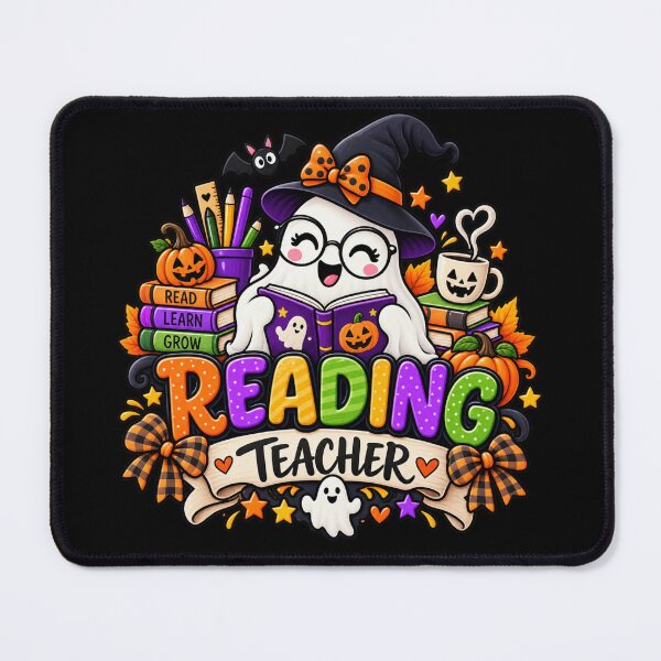 Item preview, Reading Teacher Halloween Gift Cute Ghost Book Style designed and sold by Corvoria.
