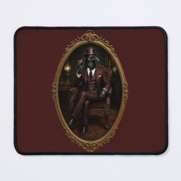 Item preview, Surrealism Victorian Raven Man designed and sold by cbfineart.