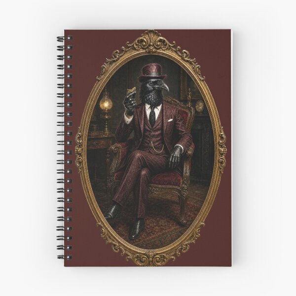Item preview, Surrealism Victorian Raven Man designed and sold by cbfineart.