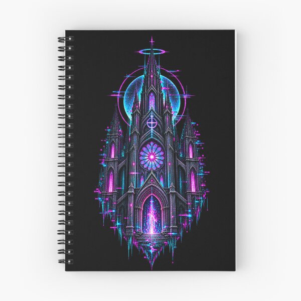 Item preview, Glitch Cathedral – Neon Cyber Occult Architecture designed and sold by JupiterGlitchEmpire.