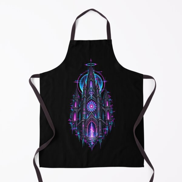 Item preview, Glitch Cathedral – Neon Cyber Occult Architecture designed and sold by JupiterGlitchEmpire.