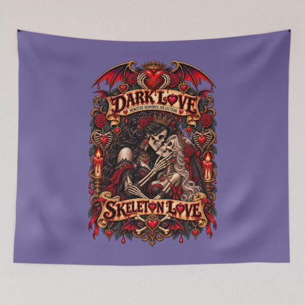 Item preview, DARK LOVE ❤️ - MONSTER ROMANCE COLLETION -  SKELETON LOVE - LESBIAN PRIDE v3 designed and sold by WheelieGdArt.